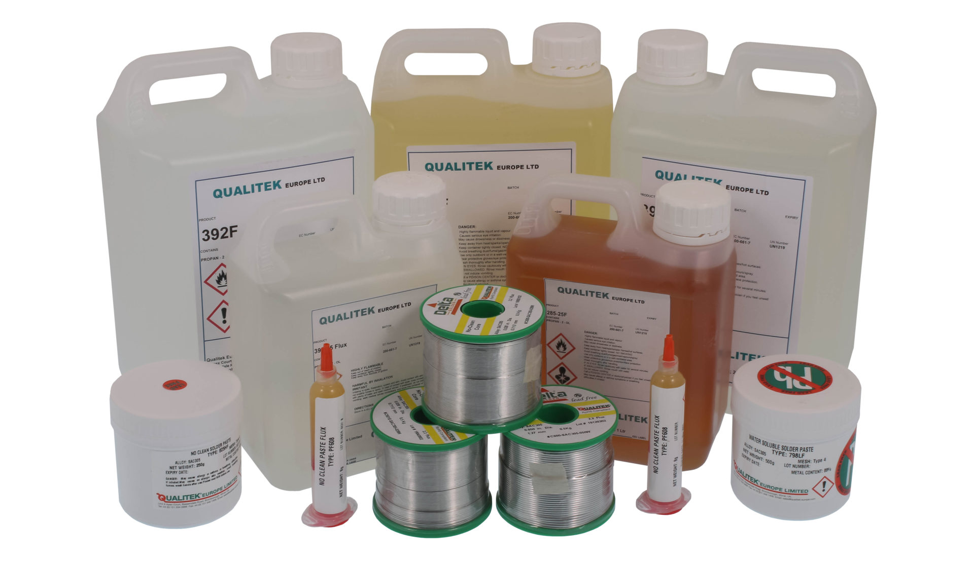 Qualitek Solder Connection Electronic Solder Flux, Paste & Wire