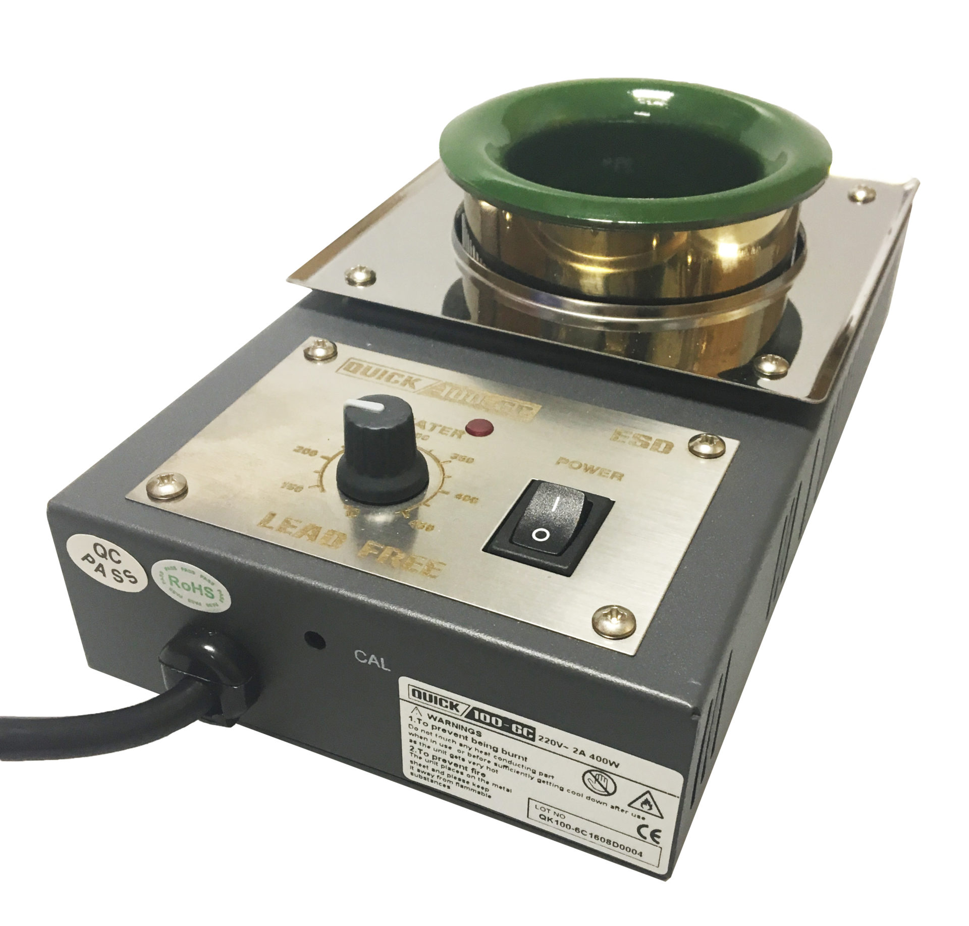 1006CA SOLDER DIPPING POT Solder Connection