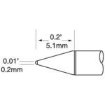 UFTC-xCN02 0.2MM ULTRAFINE CONICAL SOLDERING CARTRIDGE - Image 3