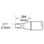 SxP-CH25 2.5MM 30° CONE CHISEL SOLDERING CARTRIDGE - Image 3