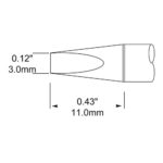SxP-CH30 3MM 30° CONE CHISEL SOLDERING CARTRIDGE - Image 3