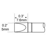 SxP-CH50 5MM 30° CONE CHISEL SOLDERING CARTRIDGE - Image 2