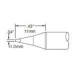 SSC-x25A 1MM CHISEL SOLDERING CARTRIDGE - Image 3