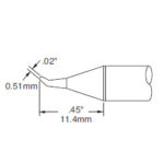 SSC-x26A 0.51MM CONICAL BENT  SOLDERING CARTRIDGE - Image 3