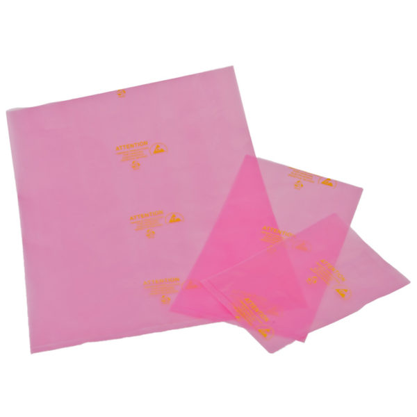 PB PINK OPEN TOP ANTI-STATIC BAG