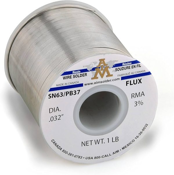 AIM RMA 3% ROSIN CORED SOLDER WIRE