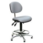 CR3 ERGONOMIC CLEANROOM LABORATORY CHAIR (HIGH) - Image 2