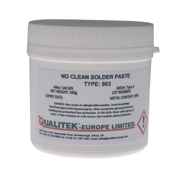 DELTA 863 NO CLEAN SOLDER PASTE