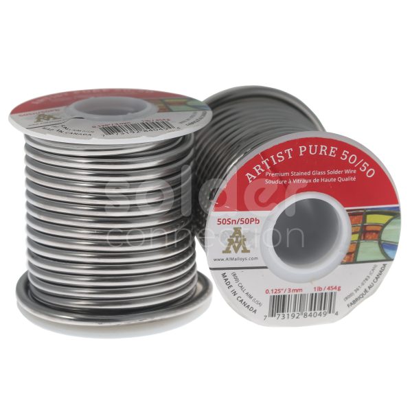 ARTIST PURE 50/50 3.2MM SOLID SOLDER WIRE 454G